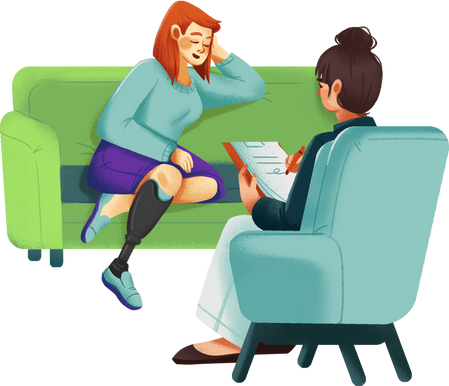 Textured Handdrawn Mental Health Consultation